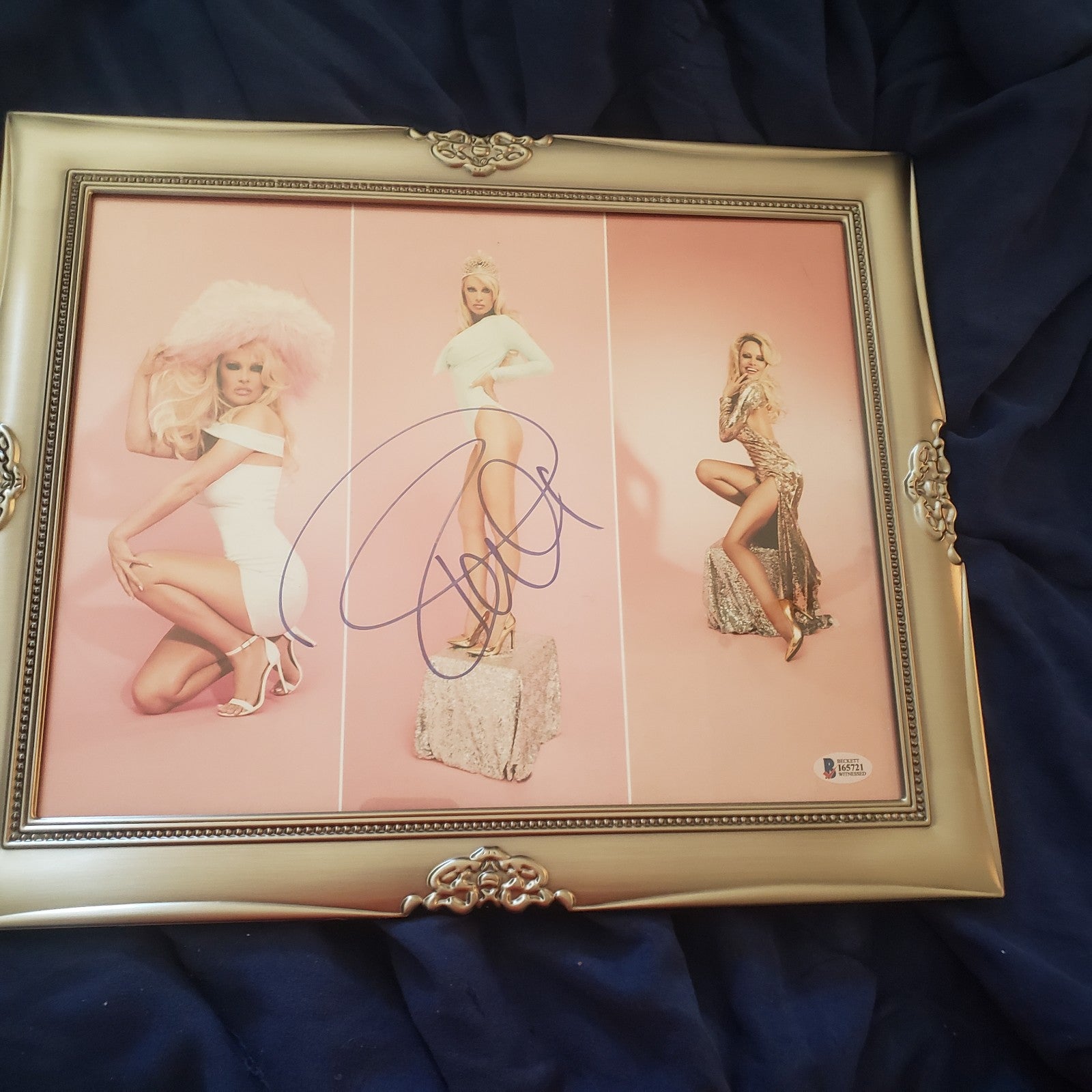 Autographed Pamela anderson picture