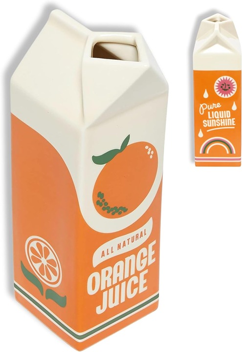 Vintage Inspired Orange Juice Vase for Home/Kitchen