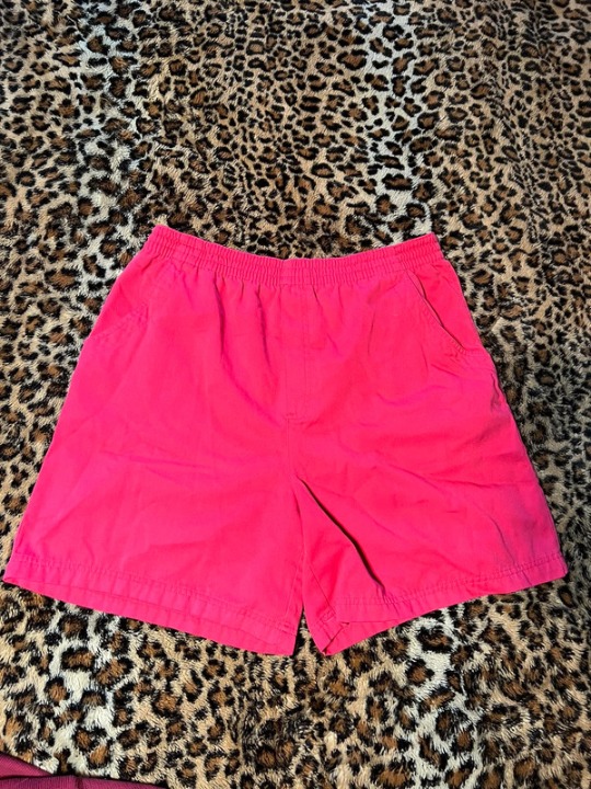 Pink baggy shorts