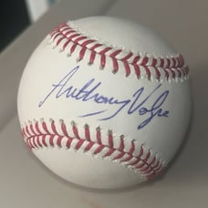 MLB NY YANKEES ANTHONY VOLPE SIGNED BASEBALL WITH COA