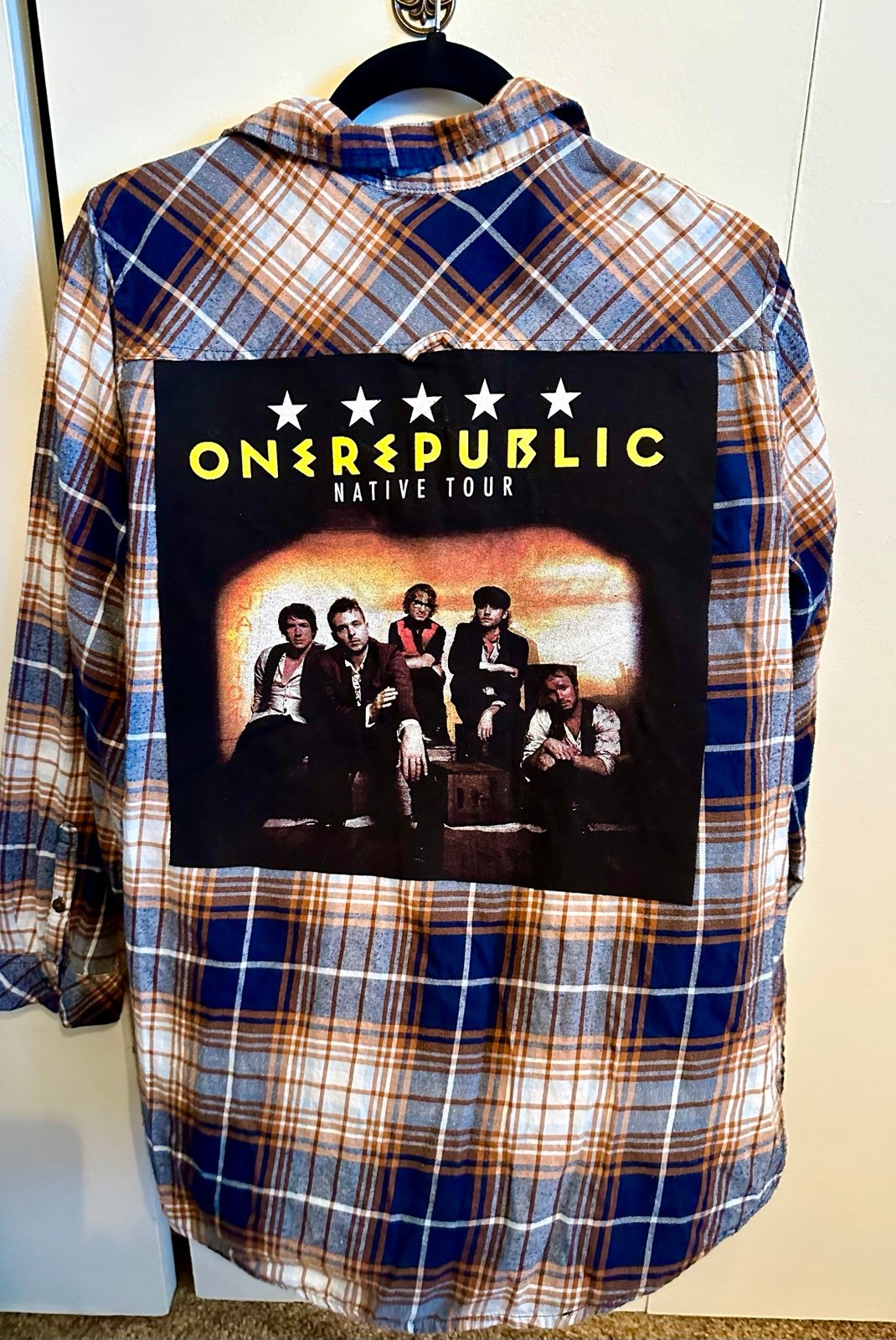 ONE REPUBLIC upcycled flannel shirt XL