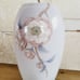 Vintage Bing & Grondahl Vase White Pink Flowers
