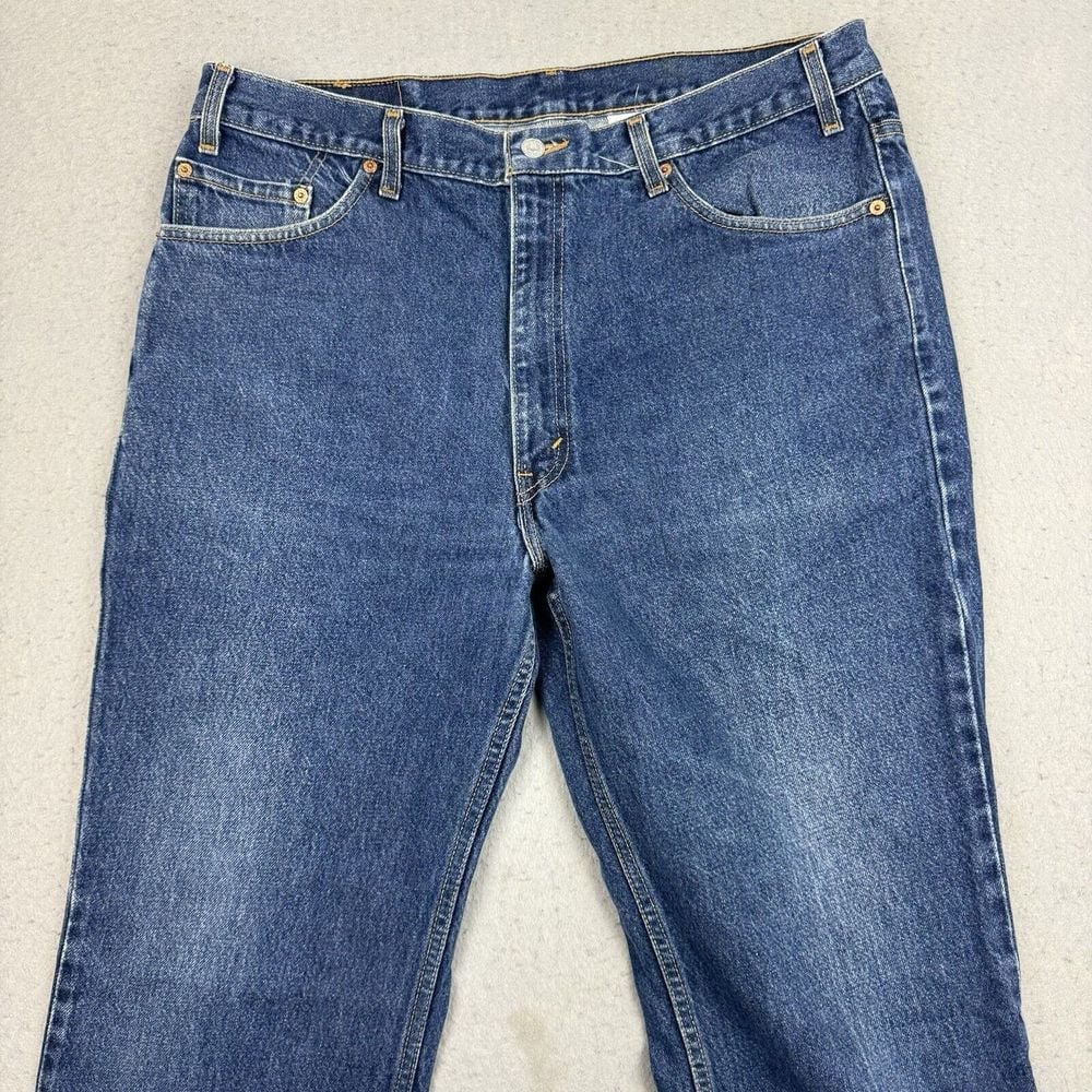 Vintage Y2K Levis 517 Mens Jeans 40x34 Red Tab Blue Denim Boot Cut Made In USA