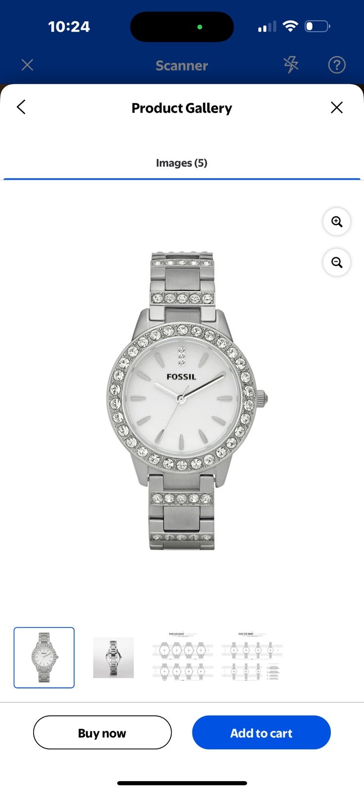 Fossil Women's Jesse Stainless Steel Glitz Watch (Style: ES2362)