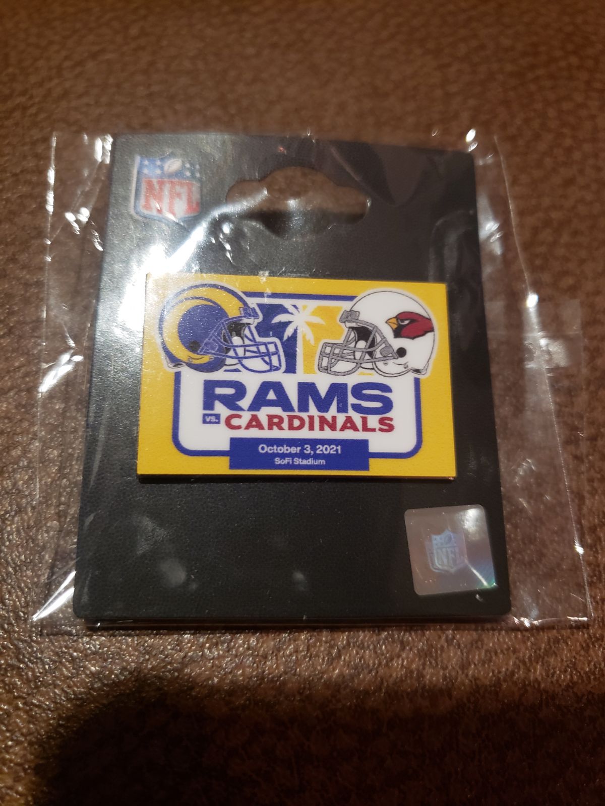 NFL Rams vs Cardinals Game Pin