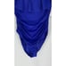 La Blanca Tummy Control Ruffle Off Shoulder One Piece Swim Womens 4 Blue Island