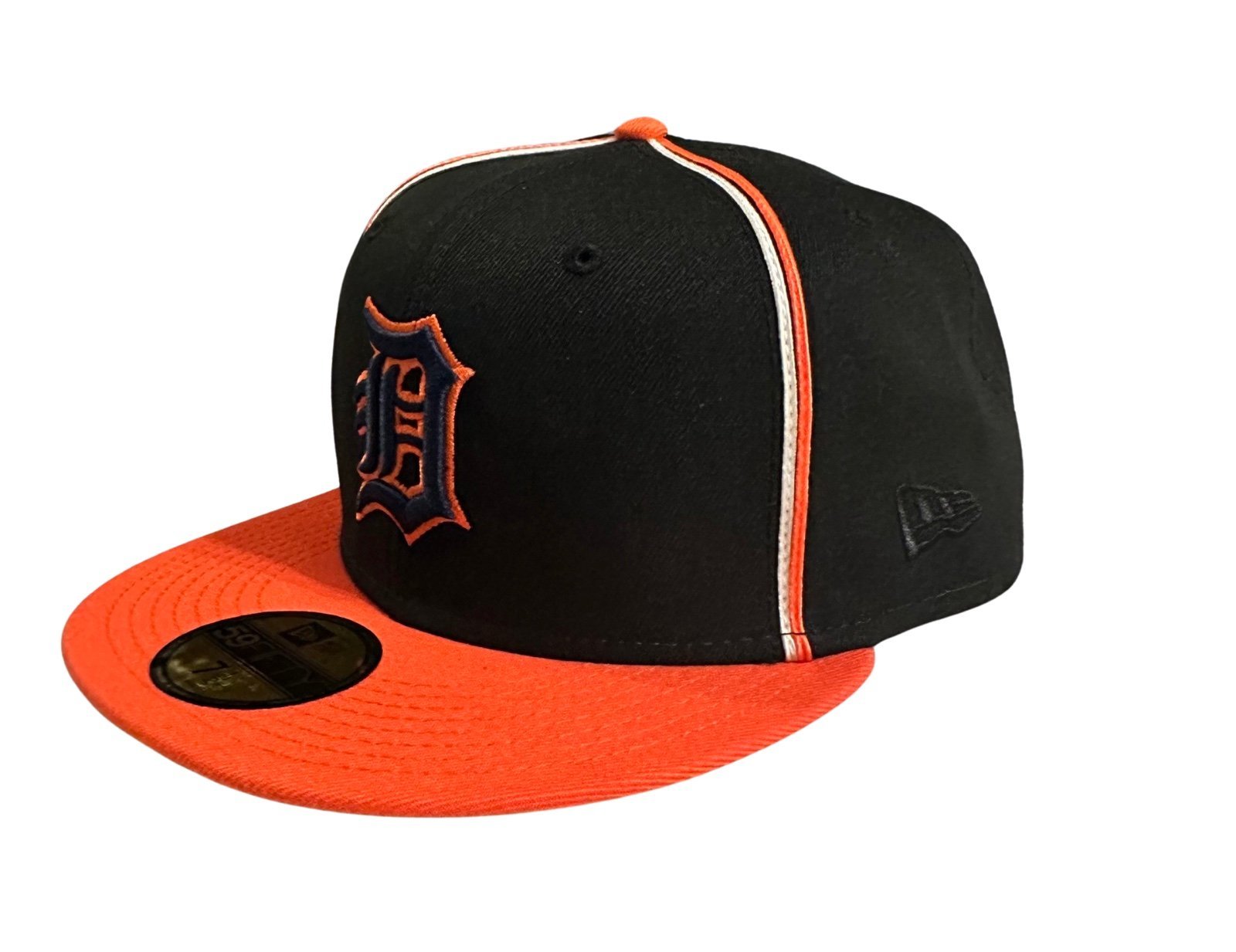 Detroit Tigers BLACK SOUTACHE NEW ERA 59FIFTY Fitted Cap - Sz. 7 1/2