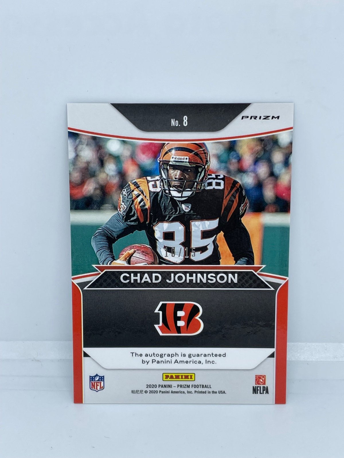 2020 Prizm Football Chad Johnson Flashbacks Camo Prizm store Auto /15. Bengals