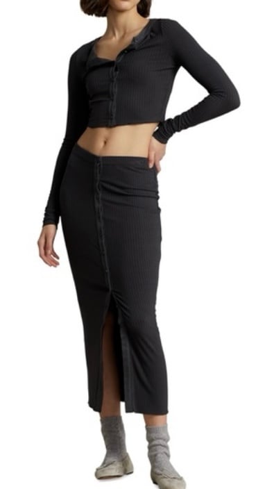 Polo Ralph Lauren charcoal knit skirt