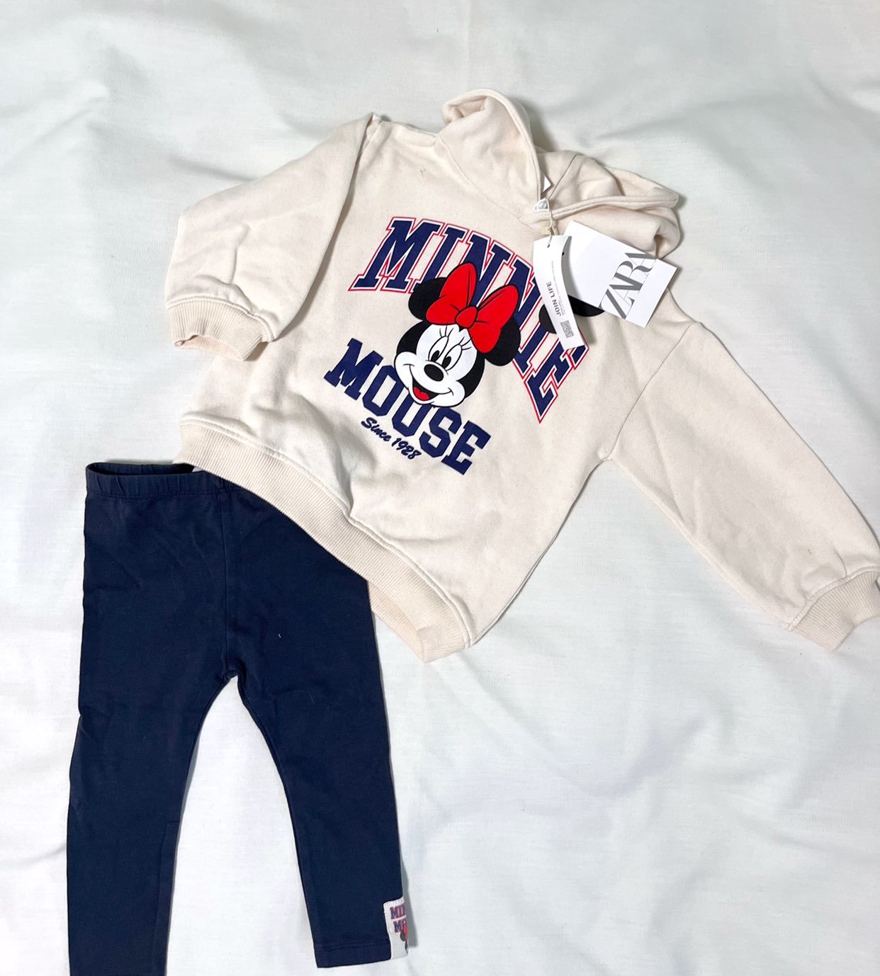 ZARA NWT Minnie Mouse Disney outfit set girls size 4-5 years