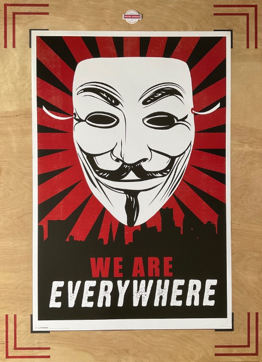 V For Vendetta We Are Everywhere Poster 24 x 36