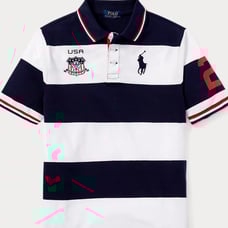 Ralph Lauren USA Cotton Mesh Polo Shirt Size Small