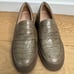 NEW Cole Haan Women's Westerly Loafer Slip-On Irish Coffee Croc Print Leather