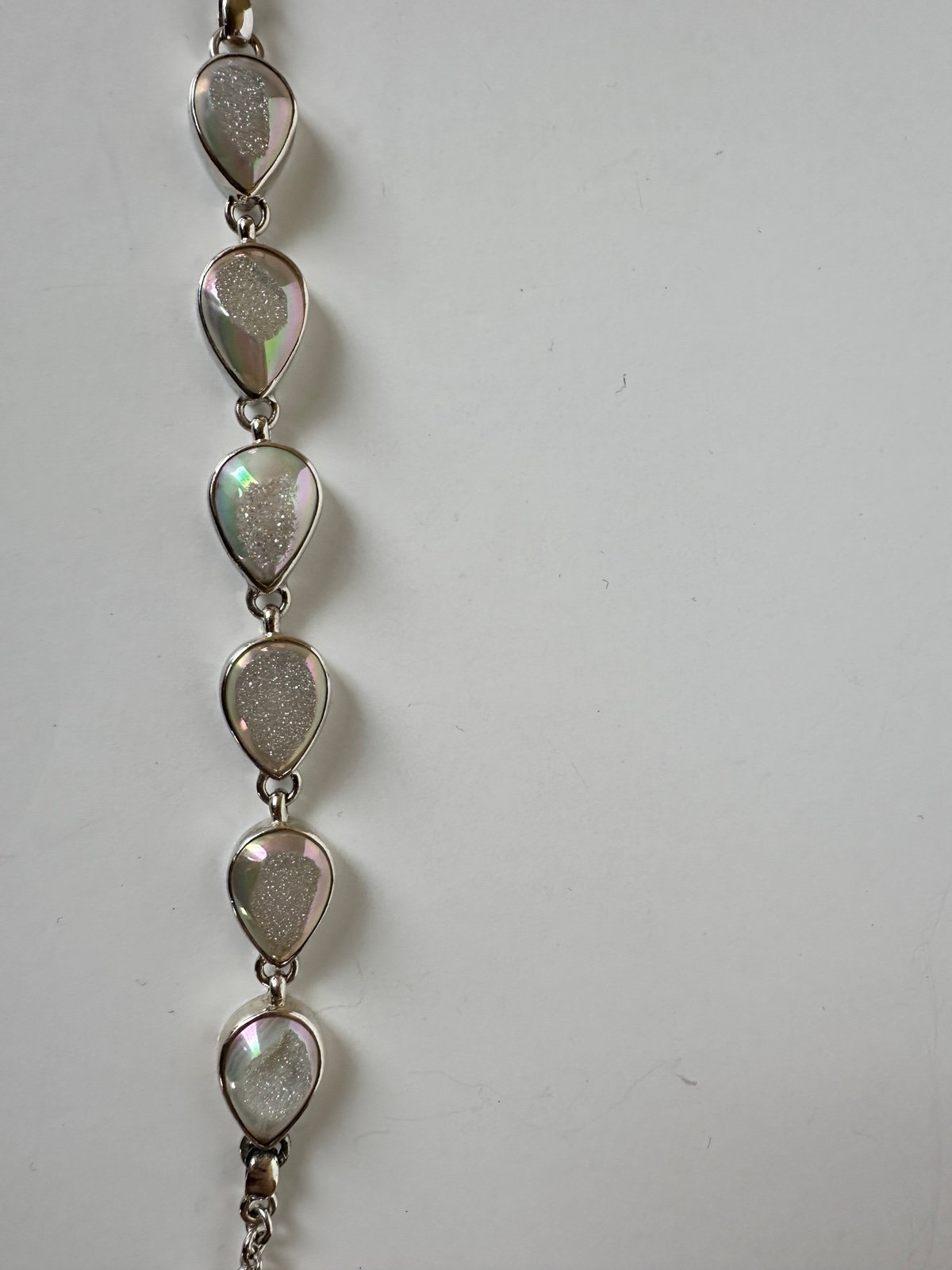 Starborn druzy Si opal 925 bracelet! New!