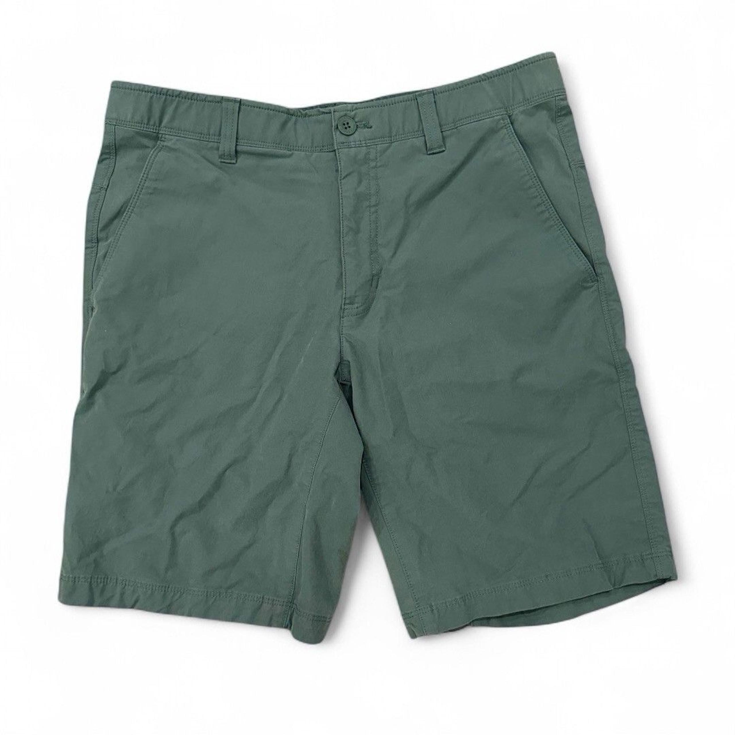 Eddie Bauer Men's Outdoor Chino Shorts Size L Large Green Olive