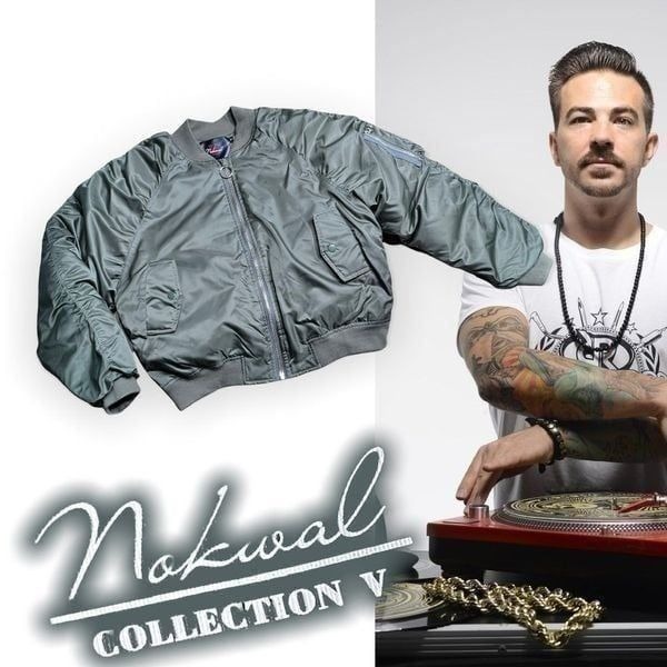 NOKWAL Collection V BOMBER JACKET Military Green Mens Medium