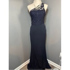 Formal Adrianna Papell Lace Dress, Size 2, Navy