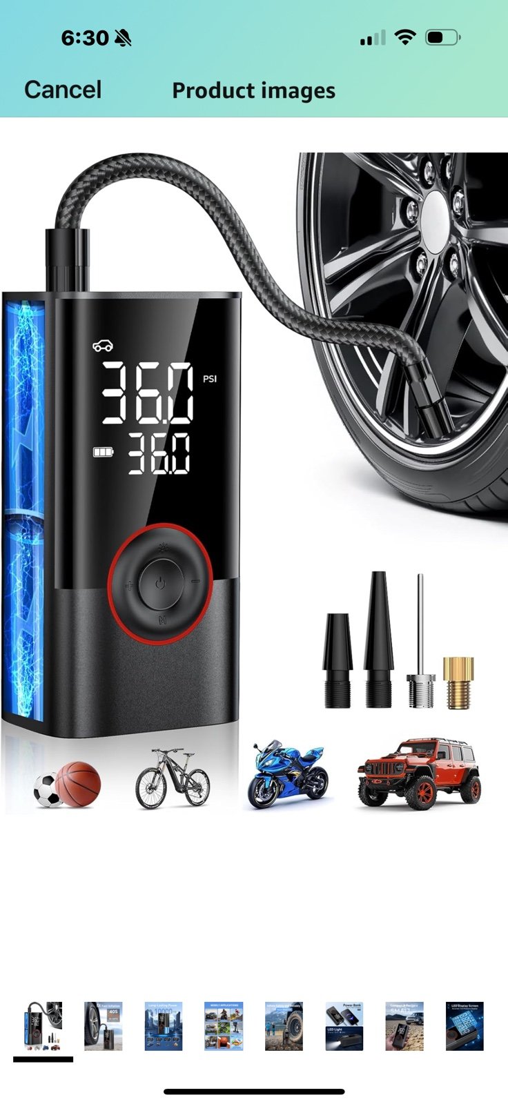 Tire Inflator Portable air compressor