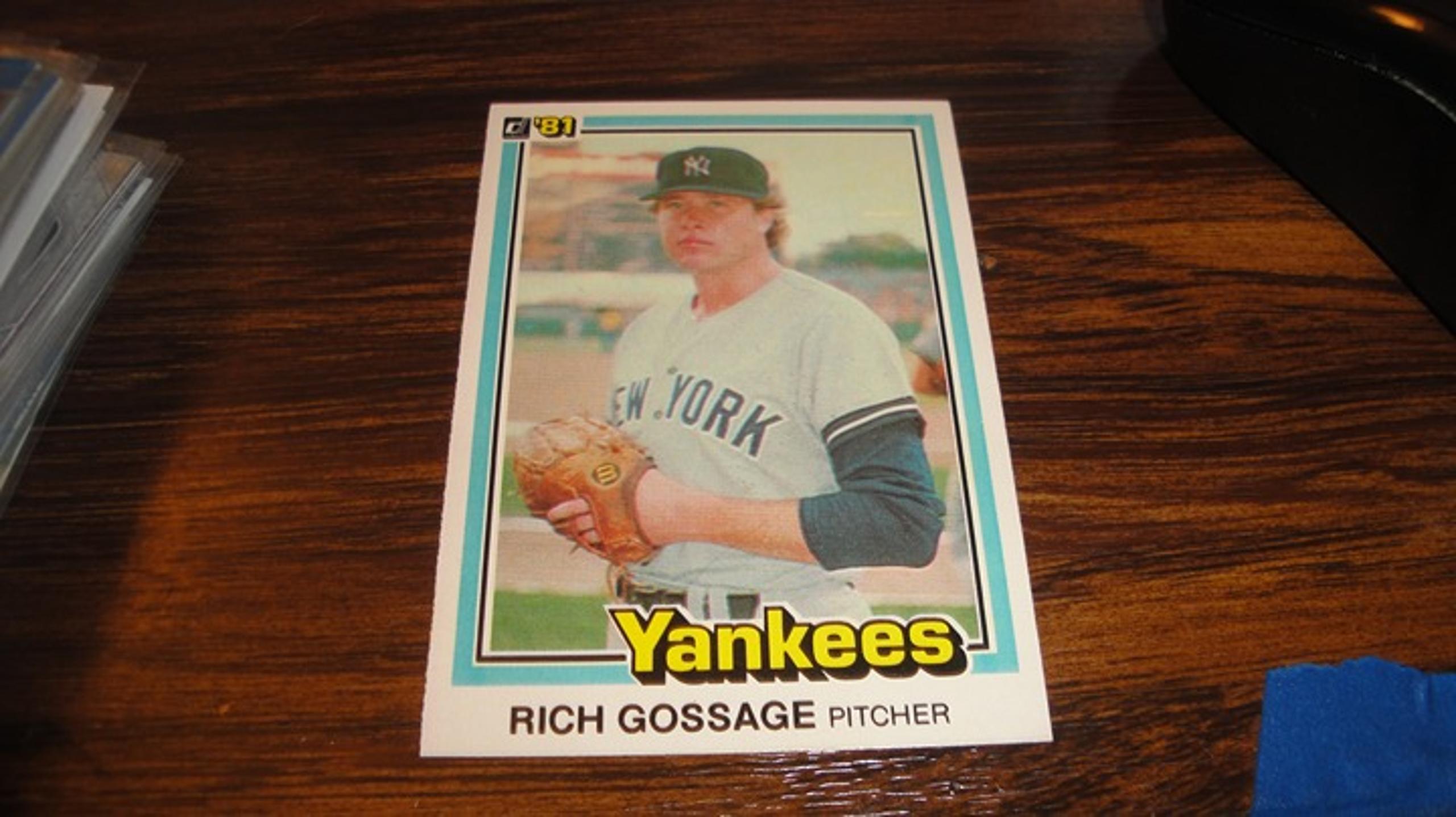 VINTAGE 1981 Donruss Baseball Trading Card Rich Gossage New York Yankees #347