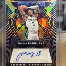 MarJon Beauchamp Obsidian Rookie Eruption Auto /149 Bucks RC