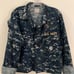 US NAVY Cropped Blue Camo Blouse