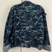 US NAVY Cropped Blue Camo Blouse