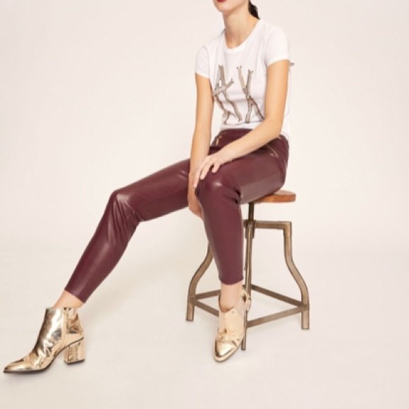 Armani Exchange Faux Leather Pants NWOT