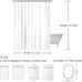 Farmhouse Rustic Shower Curtain for Bathroom Barn Door Wood Style Decor