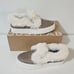 JustFab Eloise Faux Fur Slip-On Sneaker / Portabella / Women's Size 6.5- 150285