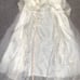 Vintage 1960s Baptism Dress w/ Cape White Lace Christening Formal Baby Infant