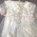 Vintage 1960s Baptism Dress w/ Cape White Lace Christening Formal Baby Infant