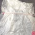 Vintage 1960s Baptism Dress w/ Cape White Lace Christening Formal Baby Infant