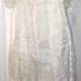 Vintage 1960s Baptism Dress w/ Cape White Lace Christening Formal Baby Infant