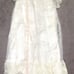 Vintage 1960s Baptism Dress w/ Cape White Lace Christening Formal Baby Infant