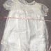 Vintage 1960s Baptism Dress w/ Cape White Lace Christening Formal Baby Infant
