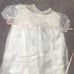 Vintage 1960s Baptism Dress w/ Cape White Lace Christening Formal Baby Infant