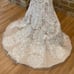 Oleg Cassini Wedding Dress. Lightly Sequined. Lace Appliqué. Trumpet Style. NWT.