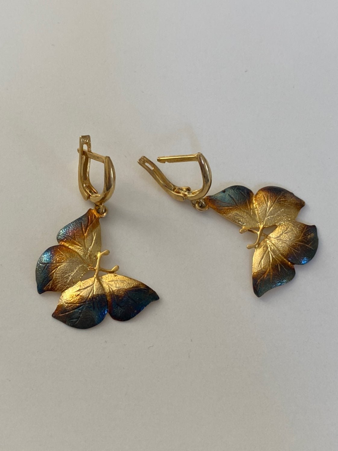 Butterfly 925 Silver hoop earrings