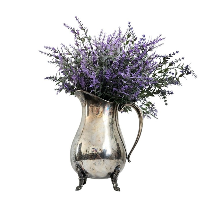Lot of 6 Lavender Faux Floral Bouquet Realistic 13 Wedding Violet Purple NWT