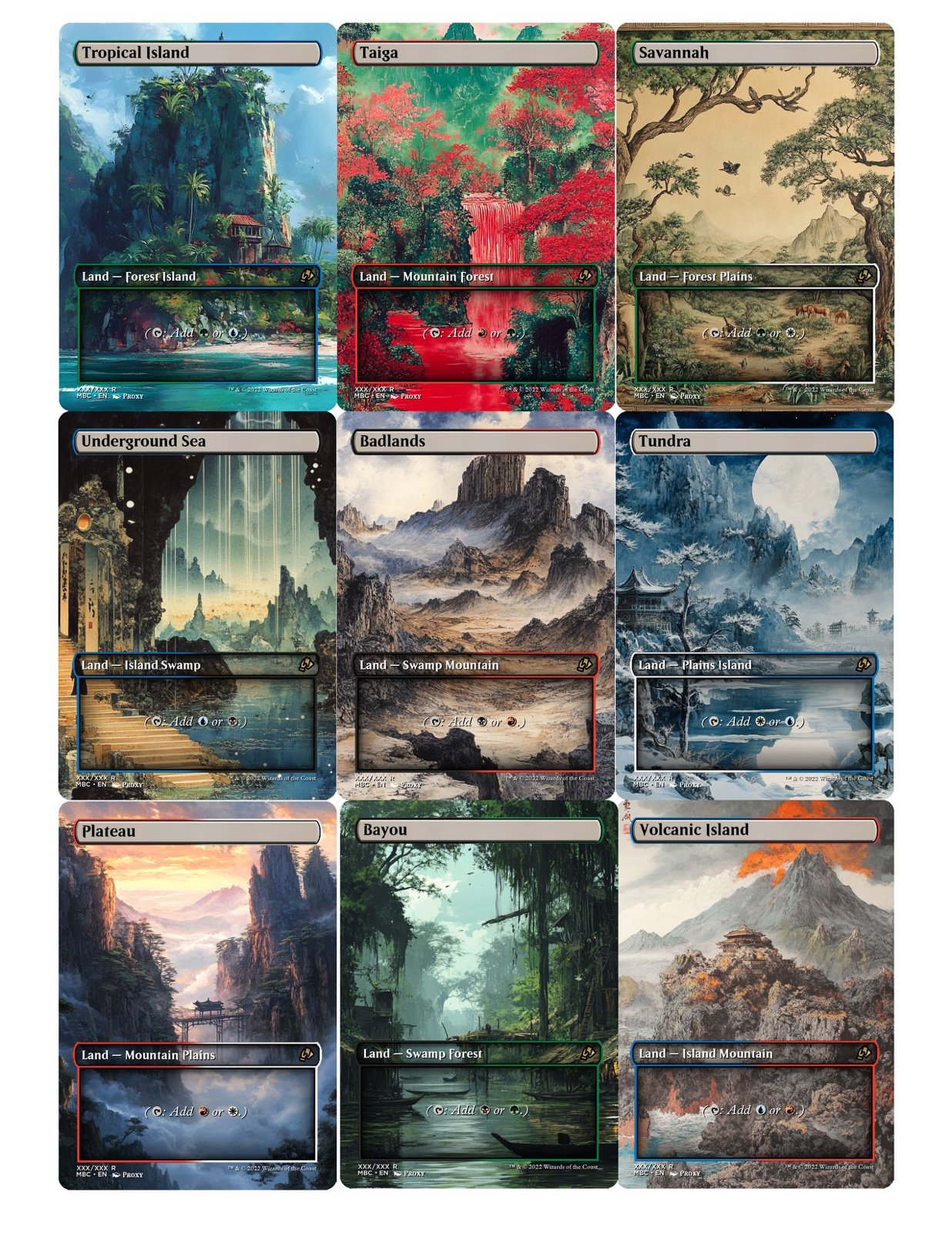 Dual Land Bundle (MTG Proxy) FOIL