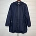 Coldwater Creek 14 Large Jacket Hood Zip Drawstrings Navy Blue Lightweight Coat