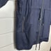 Coldwater Creek 14 Large Jacket Hood Zip Drawstrings Navy Blue Lightweight Coat