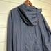 Coldwater Creek 14 Large Jacket Hood Zip Drawstrings Navy Blue Lightweight Coat