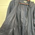 Coldwater Creek 14 Large Jacket Hood Zip Drawstrings Navy Blue Lightweight Coat