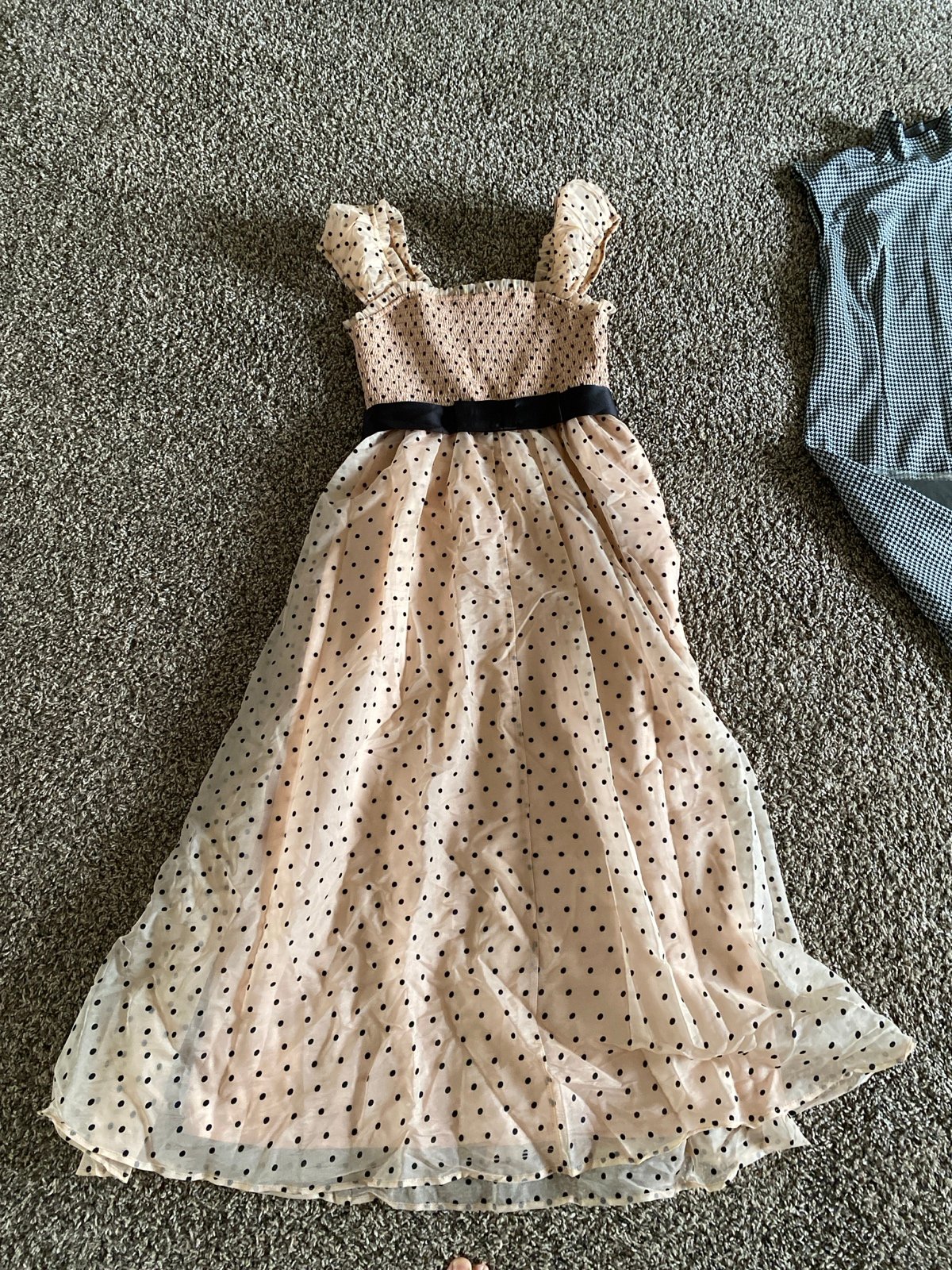 Polka Dot Dress With Removable Belt