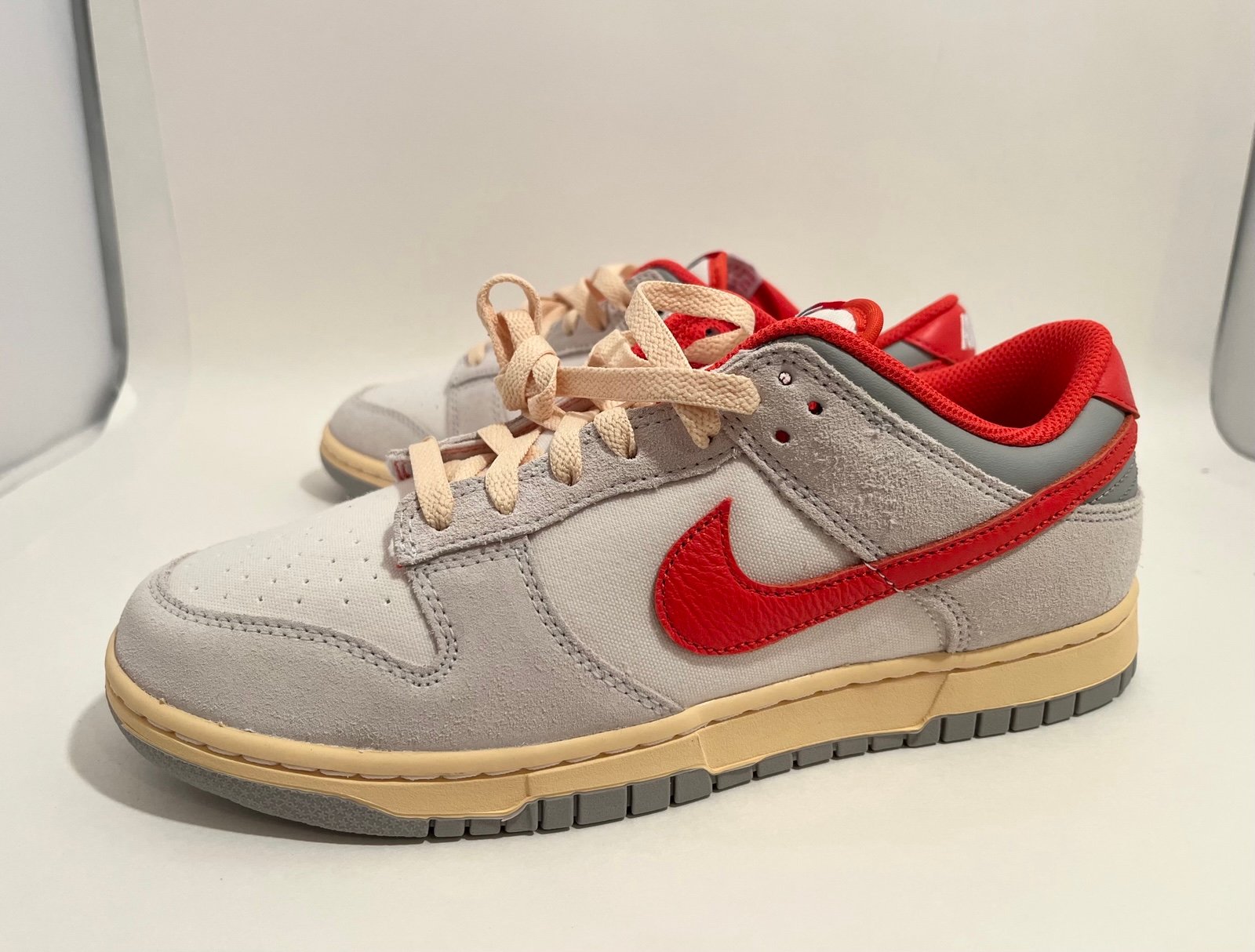 Nike Dunk Low Athletic Department 85 Mens Sail Picante Red FJ5429-133 Men’s 8