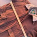 Vintage Distressed CaBelas Canvas Hunting Bomber Shearling Liner Zip Up Jacket