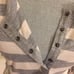 VINCE CAMUTO Gray Stripe Henley Top (XS)