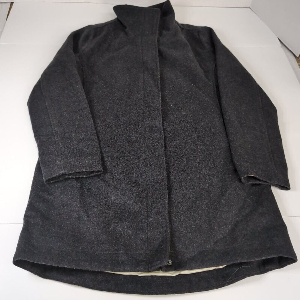 Pendleton Coat Mens Small Gray Full Zip Snap Button Wool 1863 Hudson Bay Jacket