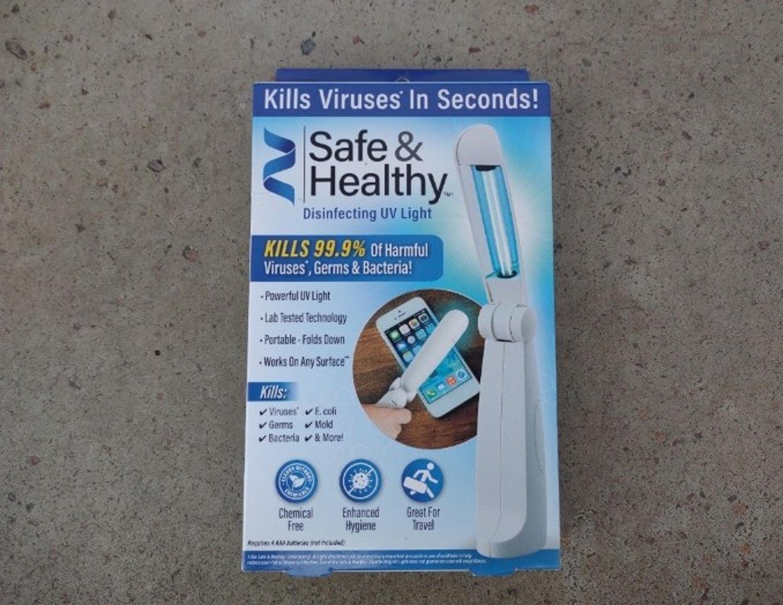 NEW! As Seen on TV Ontel Safe & Healthy UV-C Sanitizing Light.
